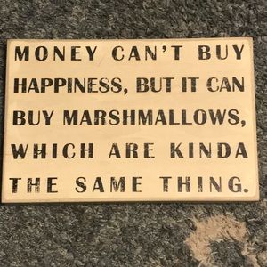 Marshmallow sign